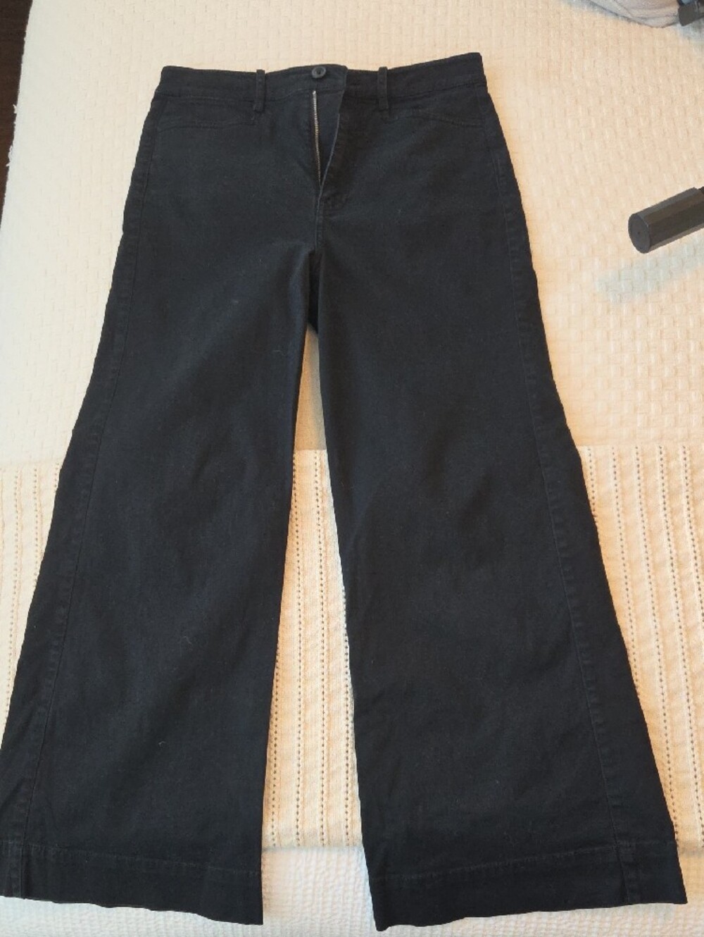 Proenza Schouler Black Cropped Cotton Twill Culottes - Picture 9 of 9